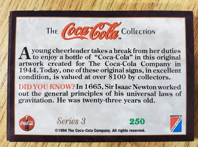 1994 COCA COLA COLLECTOR CARDS - SERIES 3 - NEW in Arts & Collectibles in Laval / North Shore - Image 9