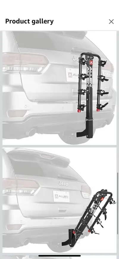 Allen sports deluxe 4-bike hitch mounted carrier - still in box, View more
