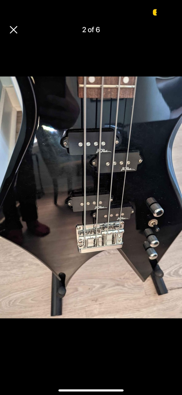 BC Rich Warlock Bass in Guitars in Edmonton - Image 2