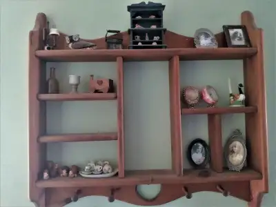 Wooden Shelf and Miniatures, View more