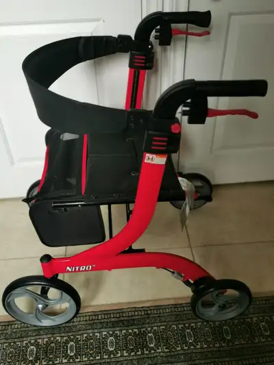 New The Nitro Aluminum Rollator by Drive Medical is a Euro-style Rollator featuring a Lightweight Al...