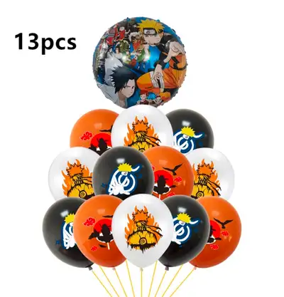 New Anime Naruto Birthday Balloons 13 pieces latex and foil, View more