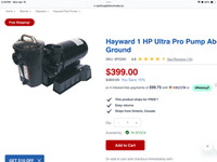1 HP Pool Pump for Above Ground Pool