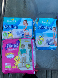 Diapers for swimming and training