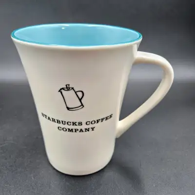 Starbucks Coffee Company Mug Cup 2006 White Teal Tall Read You Have Great Taste! Pick Up Only In She...