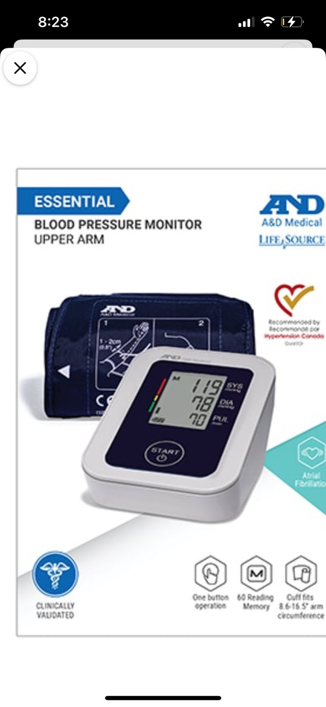 Blood pressure machine in Health & Special Needs in Edmonton