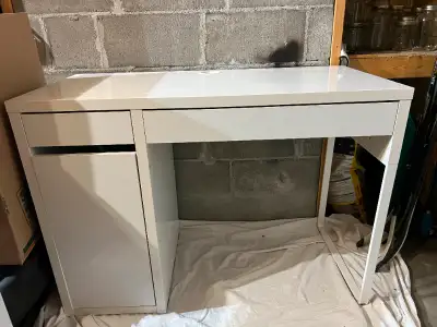 Storage unit (drawer and shelves shown here on the left) can be mounted to the right or left. Measur...