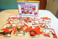 BIG BUS SHAPED FLOOR PUZZLE AND ,  PAW PATROLE 25PC. FOAM PUZZLE