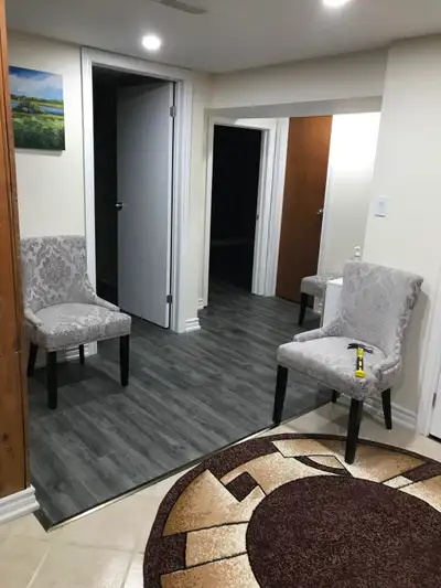 2 Private room in a basement-shared kitchen and bathroom Available now private rooms (furnished with...
