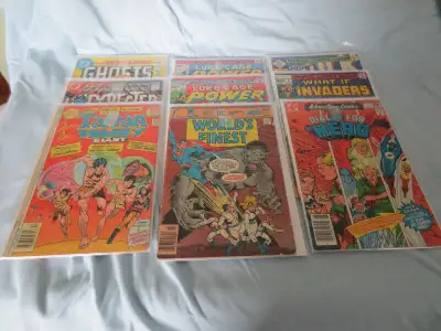 65 Comic Books from 1960 to 1980 Black Panther, Hogans Heroes, Superman, Jonah Hex, Archie, Power ma...
