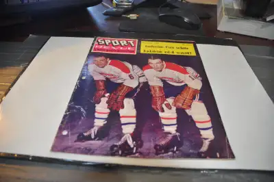 sport revue magazine hockey septembre 1959 henri richard montrea, View more