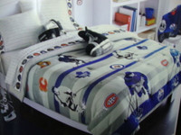 DOUILLETTE DE HOCKEY DE LA LNH NHL POUR LIT SIMPLE NEUF