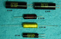 Vintage Jensen and Sprague Capacitors