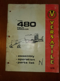 Versatile 480 Field Sprayer Manual