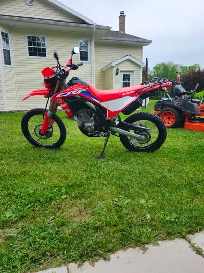 I have a showroom condition 2024 honda crf 300l with tons of accessories: rear rack, frame guards ,a...