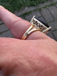 18K Solid gold Citrine ring