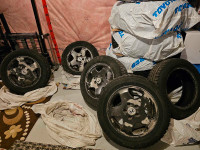  215 60 R16 used Bridgestone Blizzak winter tires with Rims 