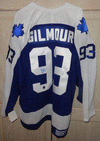 Doug Gilmore Toronto Maple Leafs CCM XL Jersey Signed with COA