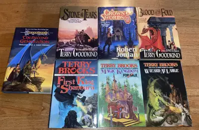 Terry Brooks Fantasy Novel Hardcover HC 7 x Books Lot, View more