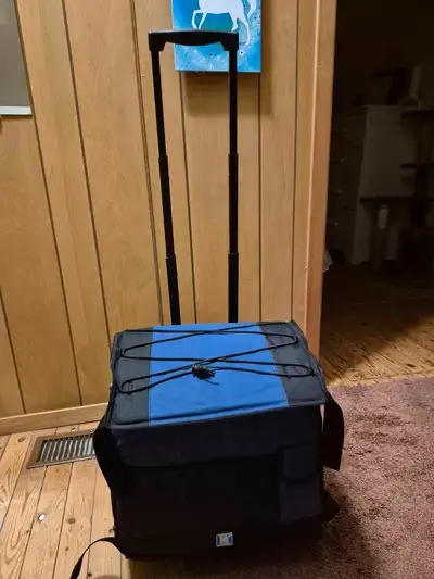 Cooler bag for sale on wheels with extendable handle. Never used bought new years ago. Bridgewater $...