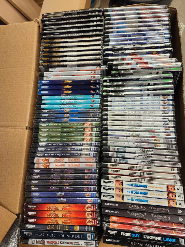 180 titles 4k movies most are New and Sealed in CDs, DVDs & Blu-ray in Kitchener / Waterloo