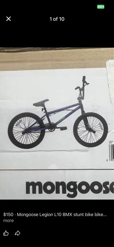 Mongoose Legion L10 BMX stunt bike bike brand new sealed , View more