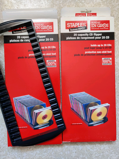 Two 20-capacity CD flippers, View more