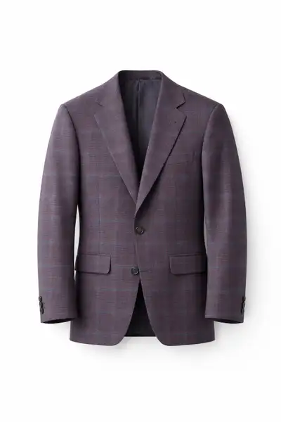 Calvin Klein Purple Windowpane Jacket - 36R, View more