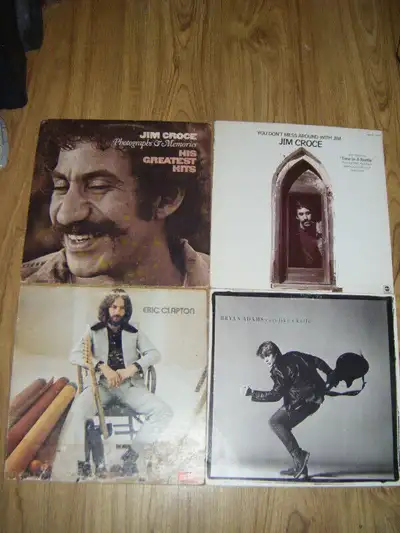 4 Collectible Records Truro. In good condition,minor to no scratches,Jim Croce.$10 each,Eric Clapton...