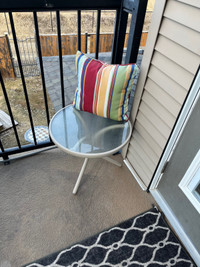 Beige Patio table and chair set.. $150