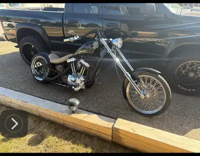 3000 firm on chopper sportster engine project bike still not running needs work in the middle of bui...