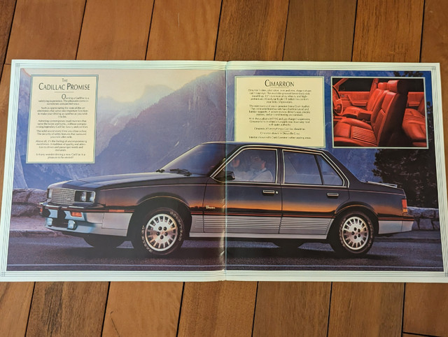 1986 Cadillac Cimarron Dealership Brochure, GM Canada in Arts & Collectibles in Bedford - Image 2