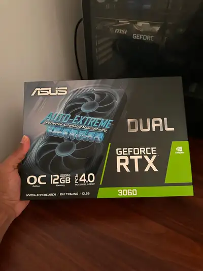 New (box sealed) NVIDIA RTX 3060 12 GB VRAM, View more