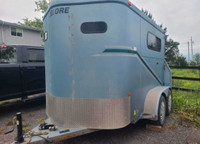 2 horse Belore bumper pull trailer with ramp
