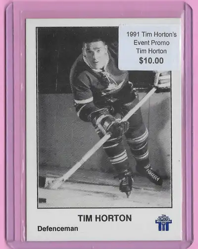 Hockey Card Collectible: 1991 Tim Horton Event Promo Card, View more