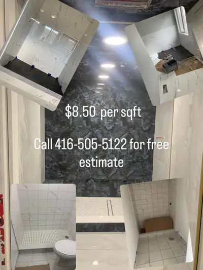 Call 416-505-5122 for free estimate JM TILE CO Affordable & Professional Tiling Services We provide...