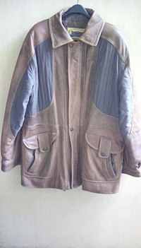 Manteau en cuir pour homme EXCELLED Mens leather coat