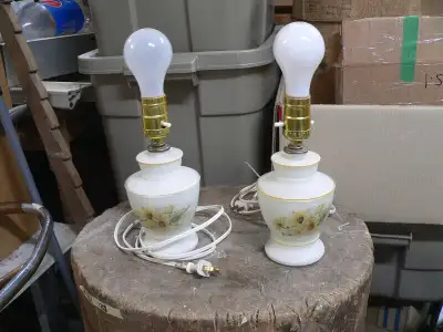 plusieurs articles antique déco a différent prix photo 1 a 3 belle paire de lampe vintage # 7401 12"...