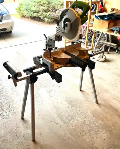 Superior SCMS10L  Mitre Saw with Craftex adjustable folding ro, View more