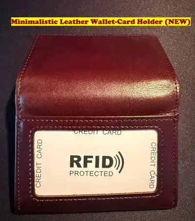 Minimalistic Pure Leather Wallet-Card Holder (NEW), View more