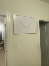 Bedroom Angel Wings Print With White Frame Retail $360