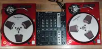 Custom Technics SL-1200MK2 turntables and Pioneer DJM-700 Mixer