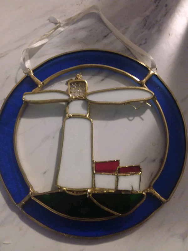 Stained Glass of Cape Cod Lighthouse in Arts & Collectibles in St. Catharines