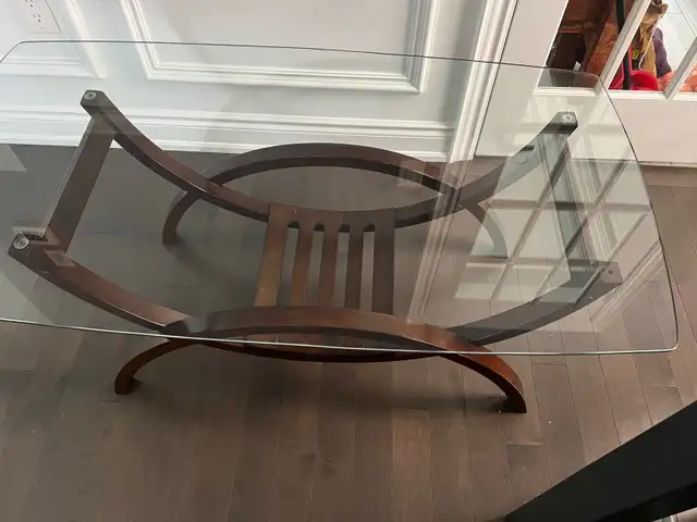 Glass Top Coffee Table 