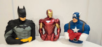 Super Heros Batamn ,Iron Man ,Captain America Bank Coin 