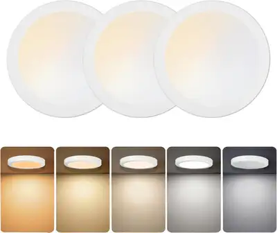 Flush Mount LED Ceiling Light 3 Pack BNIB, View more