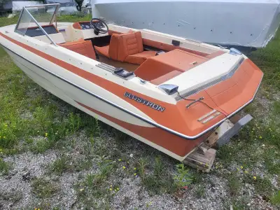 17ft glastron project boat, was in use until engine was removed. Either put an engine in or convert...