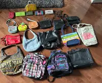 Purse handbag shoulder bags backpack lot