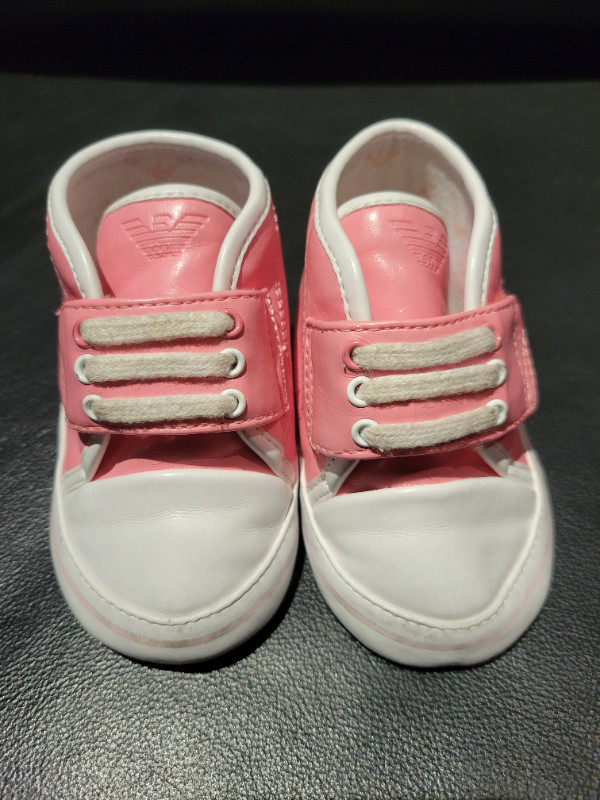 Armani souliers rose fille baby girl shoes pink taille 19 size dans Vêtements - 9 à 12 mois  à Laval/Rive Nord - Image 2