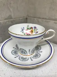 Aynsley Corset shaped teacup and saucer set made  in England